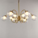 Fine Brass 12 Light Chandelier