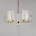 Fine Brass 6 Light Chandelier