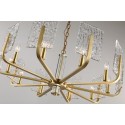 Fine Brass 10 Light Chandelier