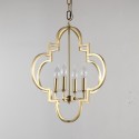 Fine Brass 4 Light Chandelier