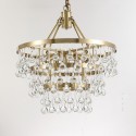 Fine Brass 6 Light Chandelier