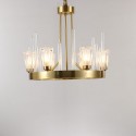 Fine Brass 6 Light Chandelier