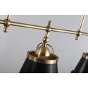 Black Fine Brass 3 Light Chandelier