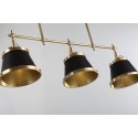 Black Fine Brass 3 Light Chandelier