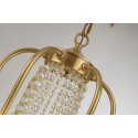 Fine Brass 6 Light Crystal Chandelier