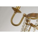 Fine Brass 6 Light Crystal Chandelier