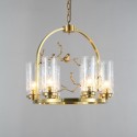 Fine Brass 6 Light Chandelier