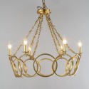 Fine Brass 6 Light Chandelier