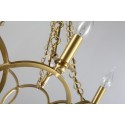 Fine Brass 6 Light Chandelier