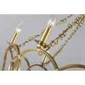 Fine Brass 6 Light Chandelier