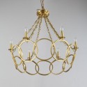 Fine Brass 6 Light Chandelier