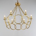 Fine Brass 6 Light Chandelier