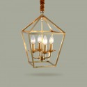 Fine Brass 4 Light Chandelier