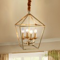 Fine Brass 4 Light Chandelier