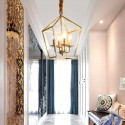 Fine Brass 4 Light Chandelier