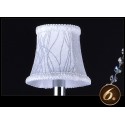 6 Light White Candle Style Crystal Chandelier