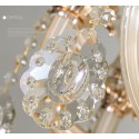 6 Light Champagne Candle Style Crystal Chandelier