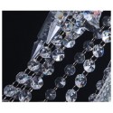 24 Light (12+12) 2 Tiers Clear Candle Style Crystal Chandelier