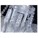 24 Light (12+12) 2 Tiers Clear Candle Style Crystal Chandelier