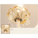 6 Light Champagne Candle Style Crystal Chandelier