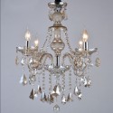 4 Light Cognac Colour Candle Style Crystal Chandelier