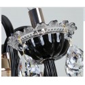 18 Light (12+6) 2 Tiers Black Candle Style Crystal Chandelier