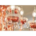 8 Light Coffee Candle Style Crystal Chandelier