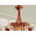 8 Light Coffee Candle Style Crystal Chandelier