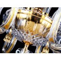 5 Light Gold Candle Style Crystal Chandelier