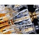 5 Light Gold Candle Style Crystal Chandelier