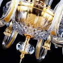 8 Light Gold Candle Style Crystal Chandelier