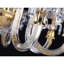 10 Light Gold Candle Style Crystal Chandelier