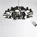 16 Light Modern/ Contemporary Single Tier Chandelier