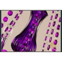 18 Light (12+6) 2 Tiers Purple Candle Style Crystal Chandelier