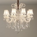 8 Light Clear Candle Style Crystal Chandelier