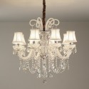 8 Light Clear Candle Style Crystal Chandelier