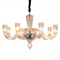 8 Light Champagne Candle Style Crystal Chandelier