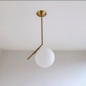 1 Light Modern/ Contemporary Pendant Light with Glass Shade Light