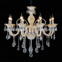 8 Light Champagne Candle Style Crystal Chandelier