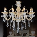 8 Light Champagne Candle Style Crystal Chandelier