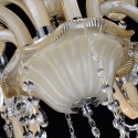 8 Light Champagne Candle Style Crystal Chandelier