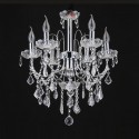 7 Light (6+1) 2 Tiers American Silver Retro Chandelier