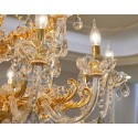 8 Light Zinc Alloy Gold Chandelier