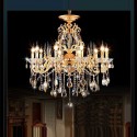 10 Light Zinc Alloy Gold Chandelier