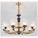 15 Light (10+5) 2 Tiers American Brass Retro Modern Chandelier