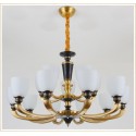 15 Light (10+5) 2 Tiers American Brass Retro Modern Chandelier