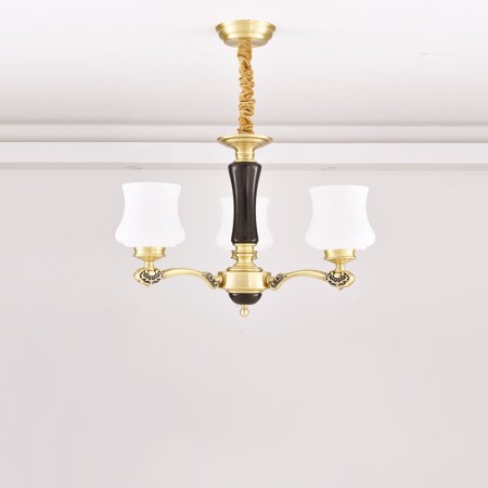 3 Light Brass American Modern Luxurious Chandelier