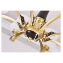 8 Light Brass American Modern Luxurious Chandelier