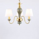 3 Light American Brass Modern Chandelier