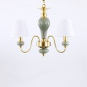 3 Light American Brass Modern Chandelier